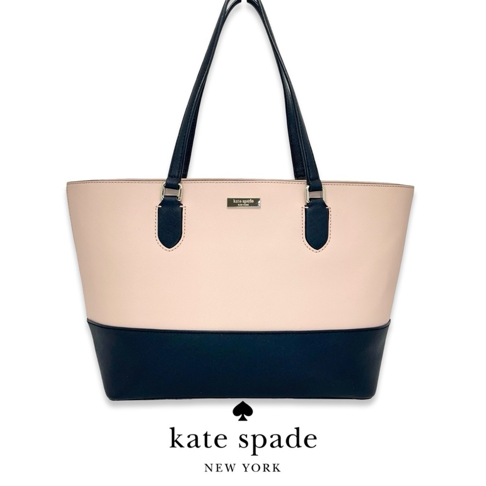 kate spade Two-Tone Blush Pink and Black Tote